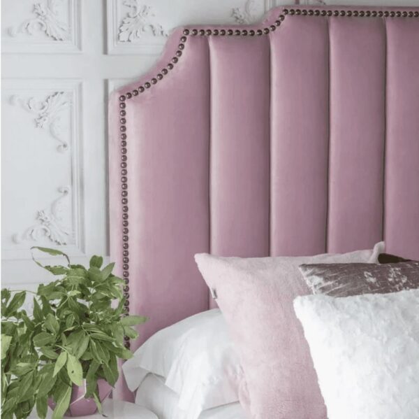Urban Upholstered Bed With Storage In Pink Suede