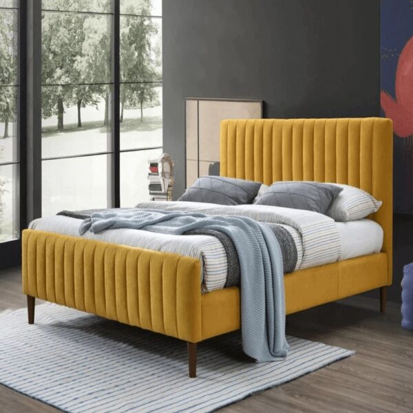 Florence Upholstered Without Storage Bed In Suede