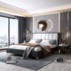 Bobran Upholstered Luxury Bed With Hydraulic Storage In Leatherette