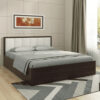 Art Living Upholstered Bed With Storage In Brown Finish
