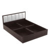 Art Living Upholstered Bed With Storage In Brown Finish