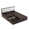Art Living Upholstered Bed With Storage In Brown Finish