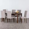 Rolex 6 Seater Dining Table In Grey/Wenge