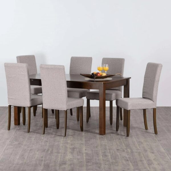 Rolex 6 Seater Dining Table In Grey/Wenge