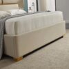 Romeo Upholstered Bed In Beige Suede
