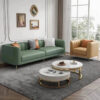 Flex Luxury Straight Line Sofa Set In Leatherette