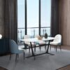 Lexus Luxury 6 Seater Dining Table In Blue