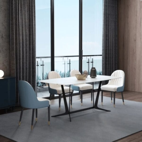 Lexus Luxury 6 Seater Dining Table In Blue