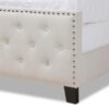 Releif Upholstered Without Storage Bed In Suede
