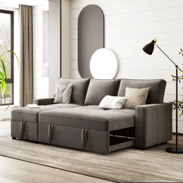 Yolo Sofa Cum Bed In Grey