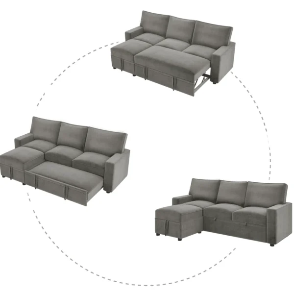Yolo Sofa Cum Bed In Grey