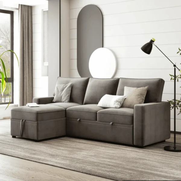 Yolo Sofa Cum Bed In Grey