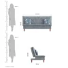 Robin Sofa Cum Bed In Grey Color
