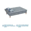 Robin Sofa Cum Bed In Grey Color