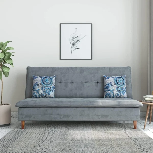 Robin Sofa Cum Bed In Grey Color